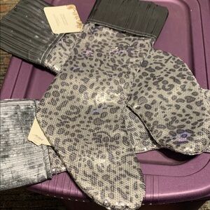 Leopard Print Sequin Stockings lot of 3